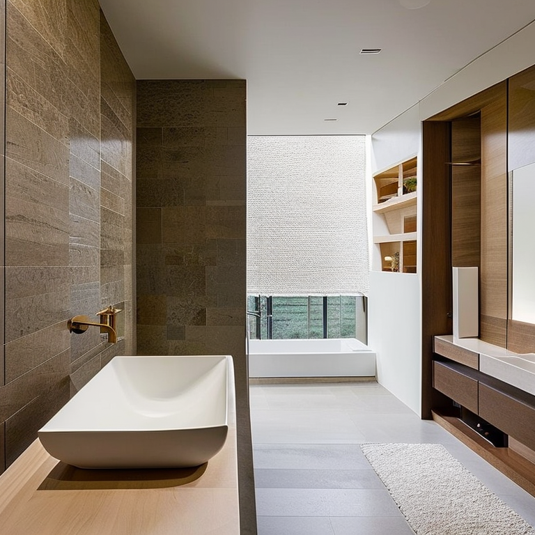 Salle de bain moderne.
